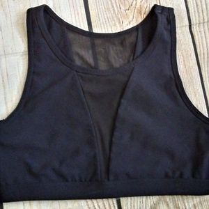 90 Degree Medium Black Sports Bra Top